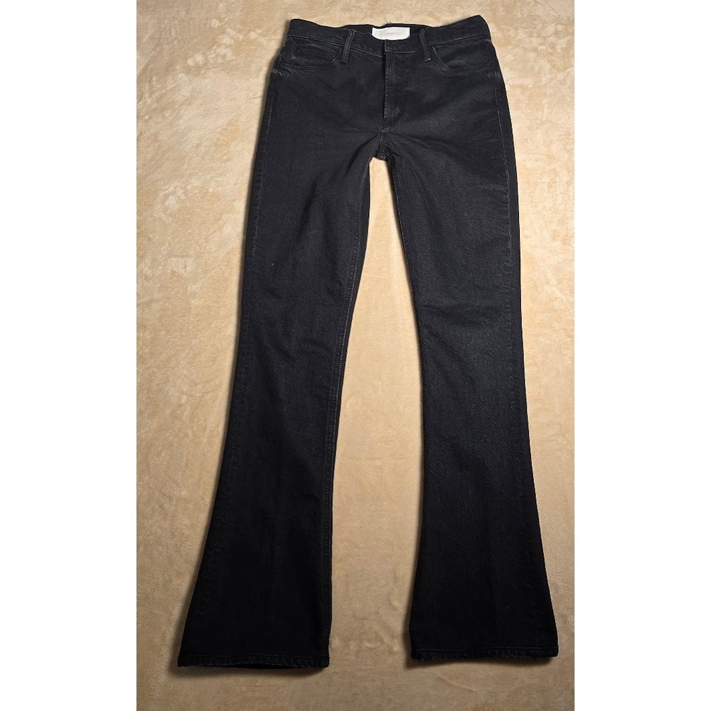 MOTHER Black Flare Jeans